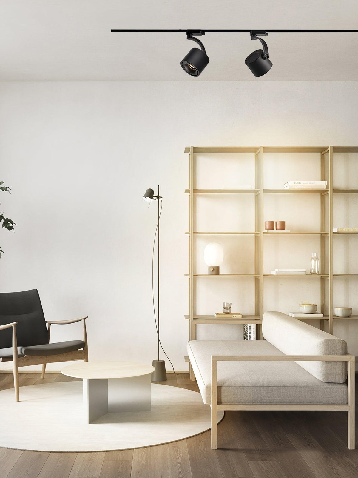 Focus nowoczesna lampa sufitowa ze srebrnego aluminium