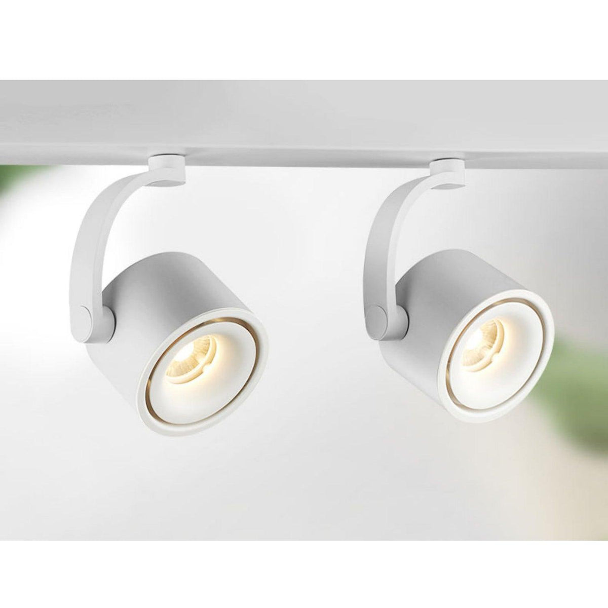 Focus nowoczesna lampa sufitowa ze srebrnego aluminium