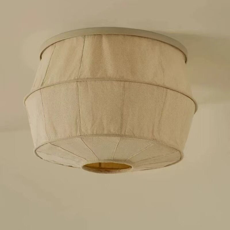 Eulalie nowoczesna lampa sufitowa w stylu patchwork z ościeżnicą tkaninową