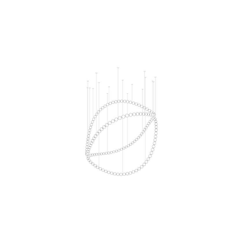 Pearl Symphony Grand Cascade Customize żyrandol