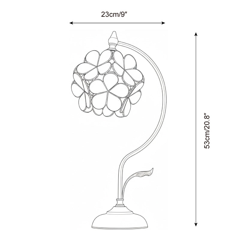 Terienaya lampa stołowa