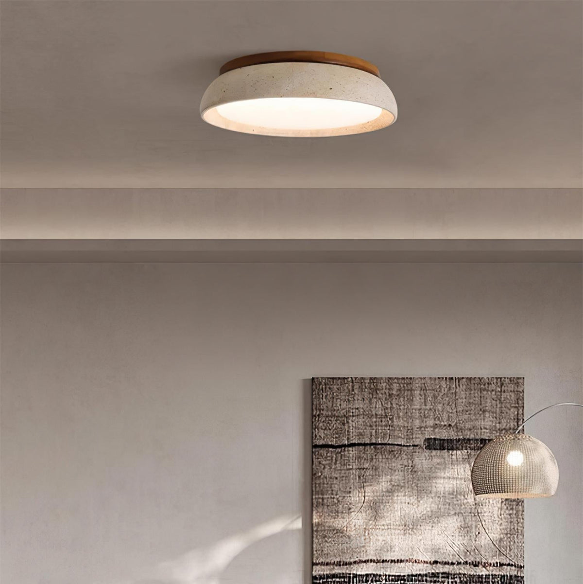 Kloris lampa sufitowa Piedra Travertine