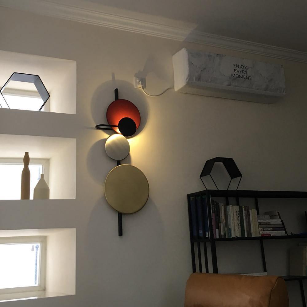 Mirq kinkiet z magnetycznymi dyskami artystycznymi