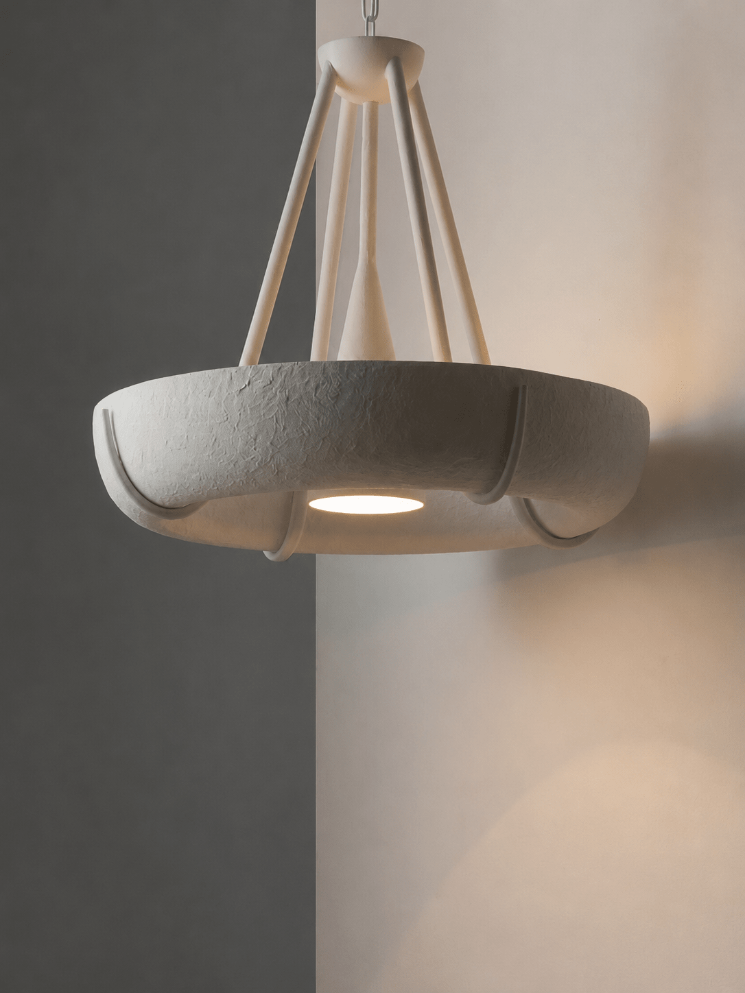 Plaster Drum żyrandol