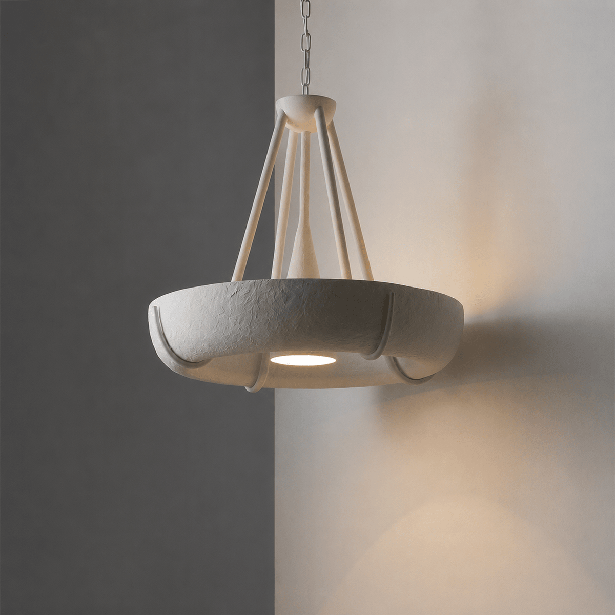 Plaster Drum żyrandol