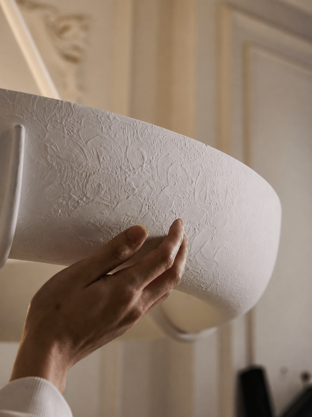 Plaster Drum żyrandol