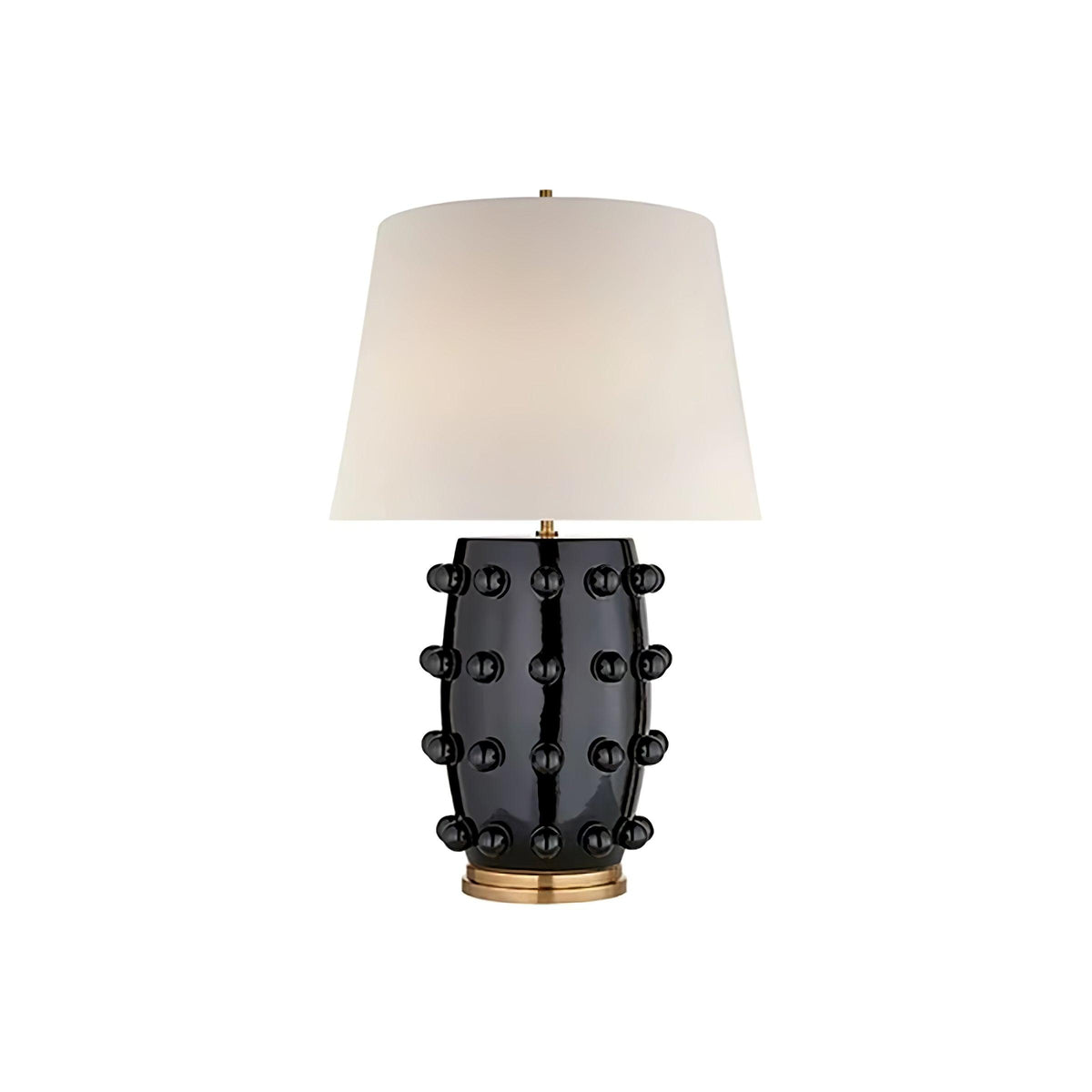 Nanex lampa stołowa ze szkła ceramicznego i płótna