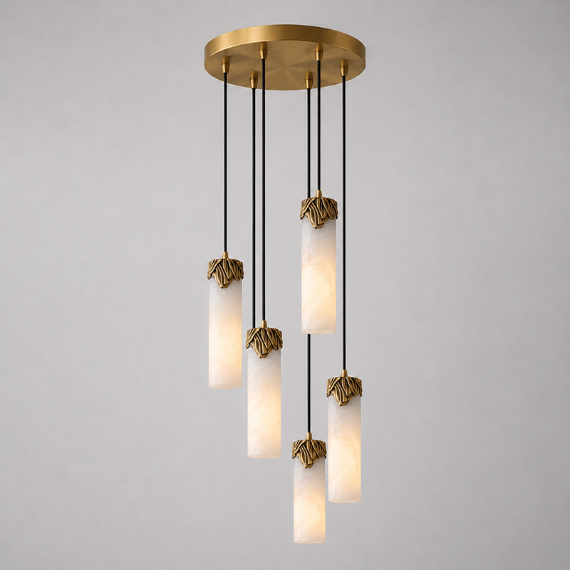 Eiralena Cascad Alabaster żyrandol