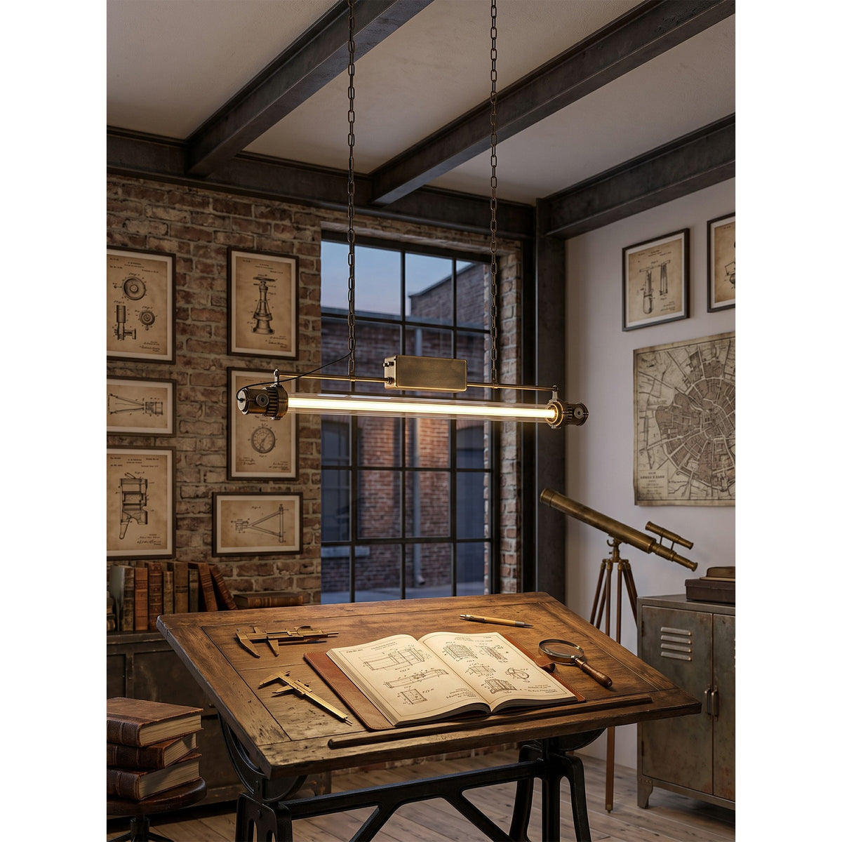 Pemberstone Lampa wisząca liniowa