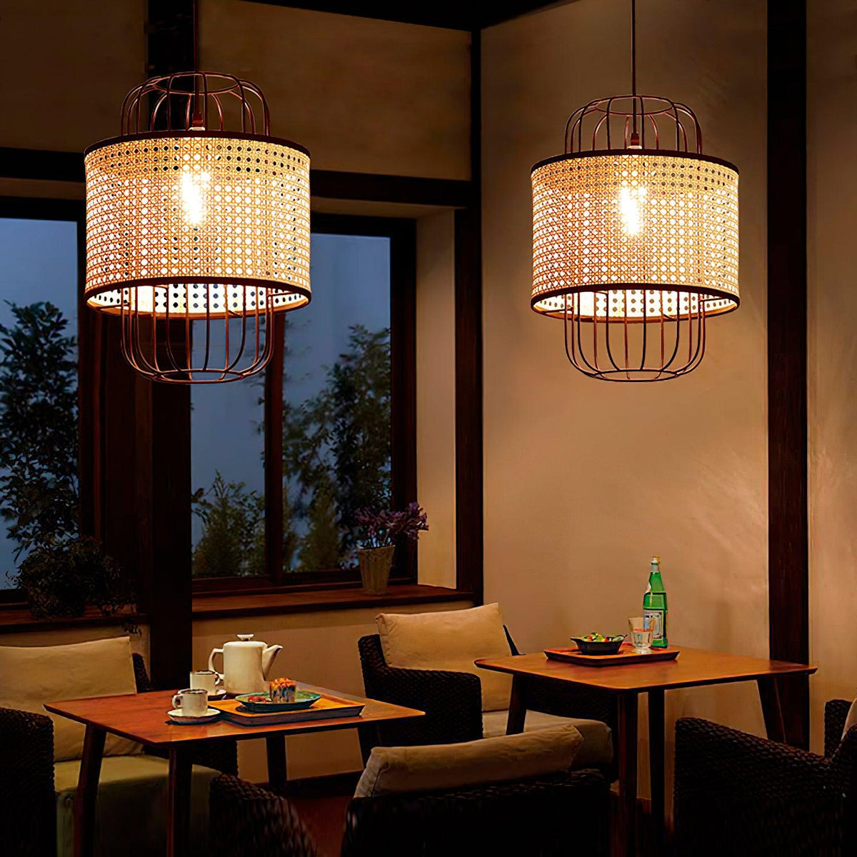 Lven Premium Art Rattan żyrandol Lampa wisząca