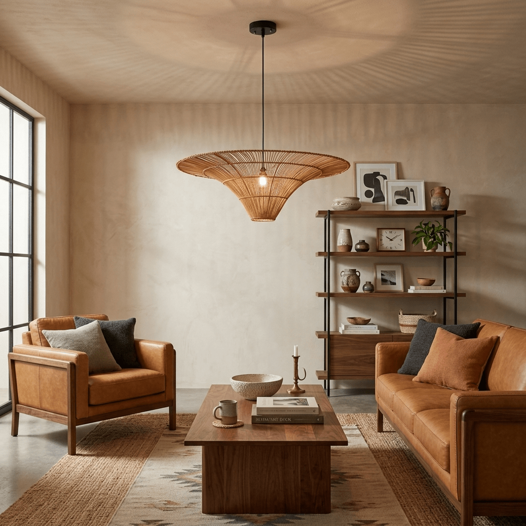 Rattan lampa wisząca