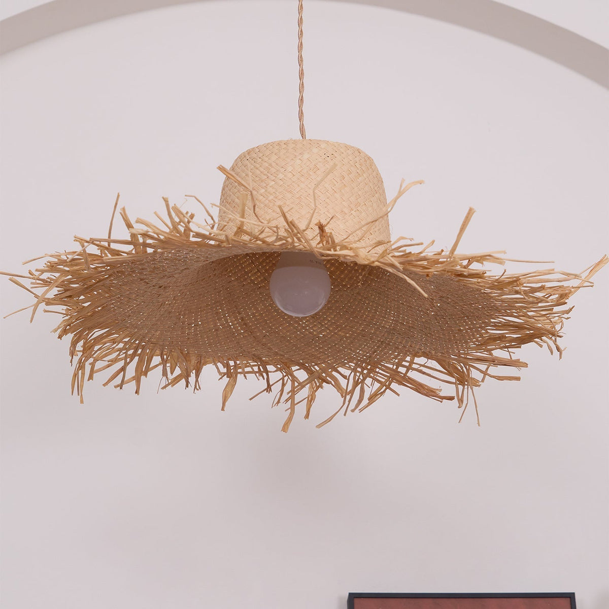 Vocan lampa wisząca w stylu vintage z płótna