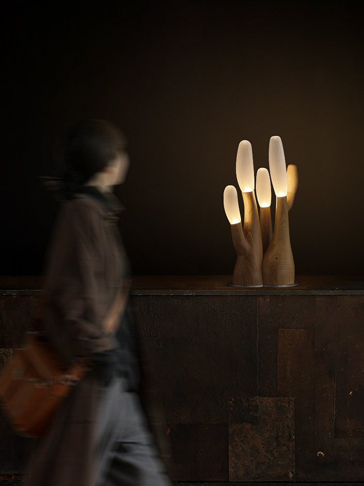 Rosedencombe Lampa stołowa z drewna