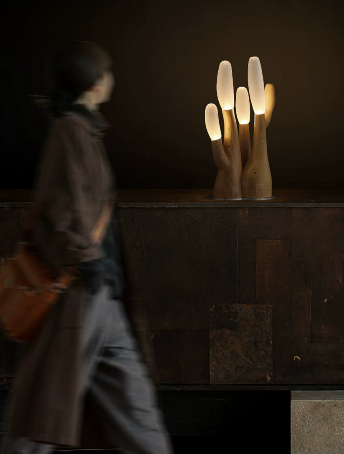 Rosedencombe Lampa stołowa z drewna