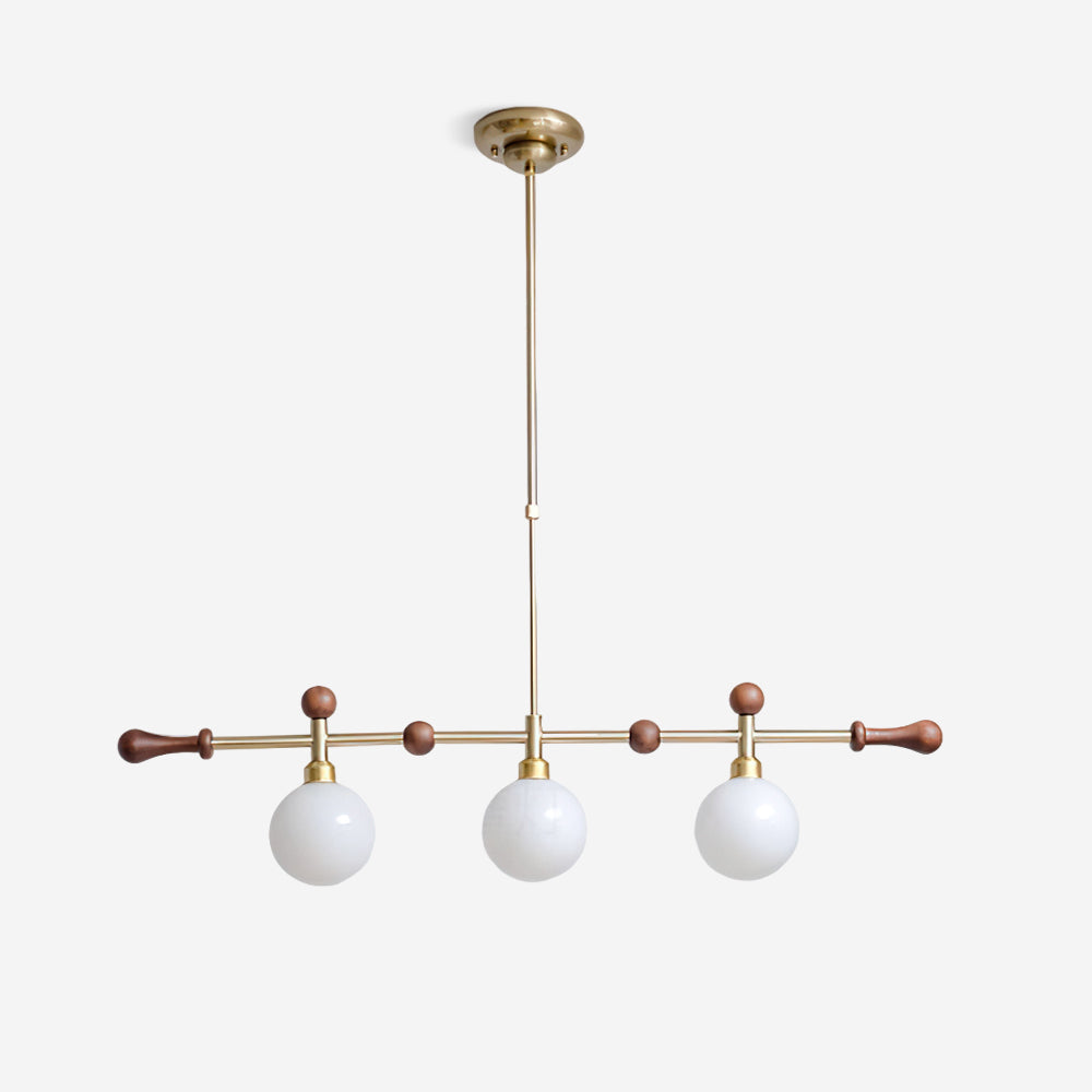 Żyrandol liniowy kula LED/Incandescent do jadalni Kitchen Island