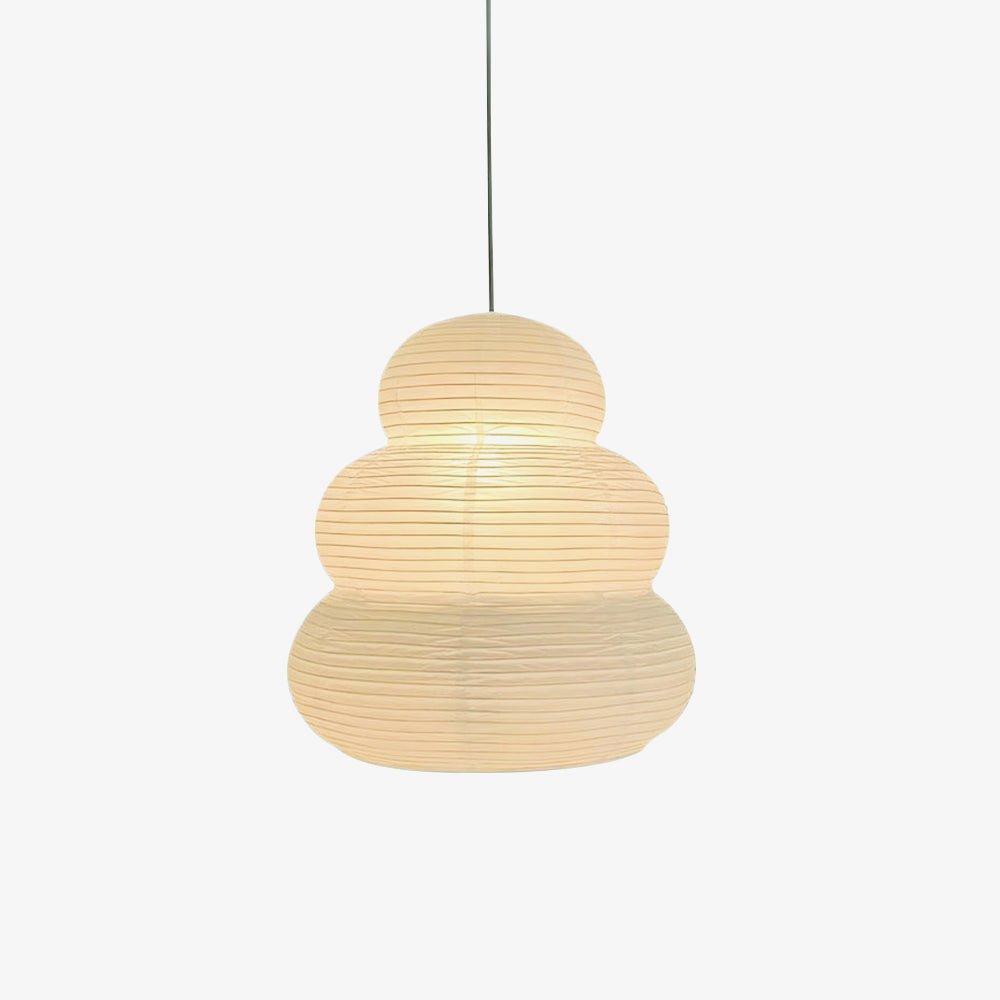 Solara lampa wisząca z papieru washi wielopoziomowa latarnia japońska do salonu