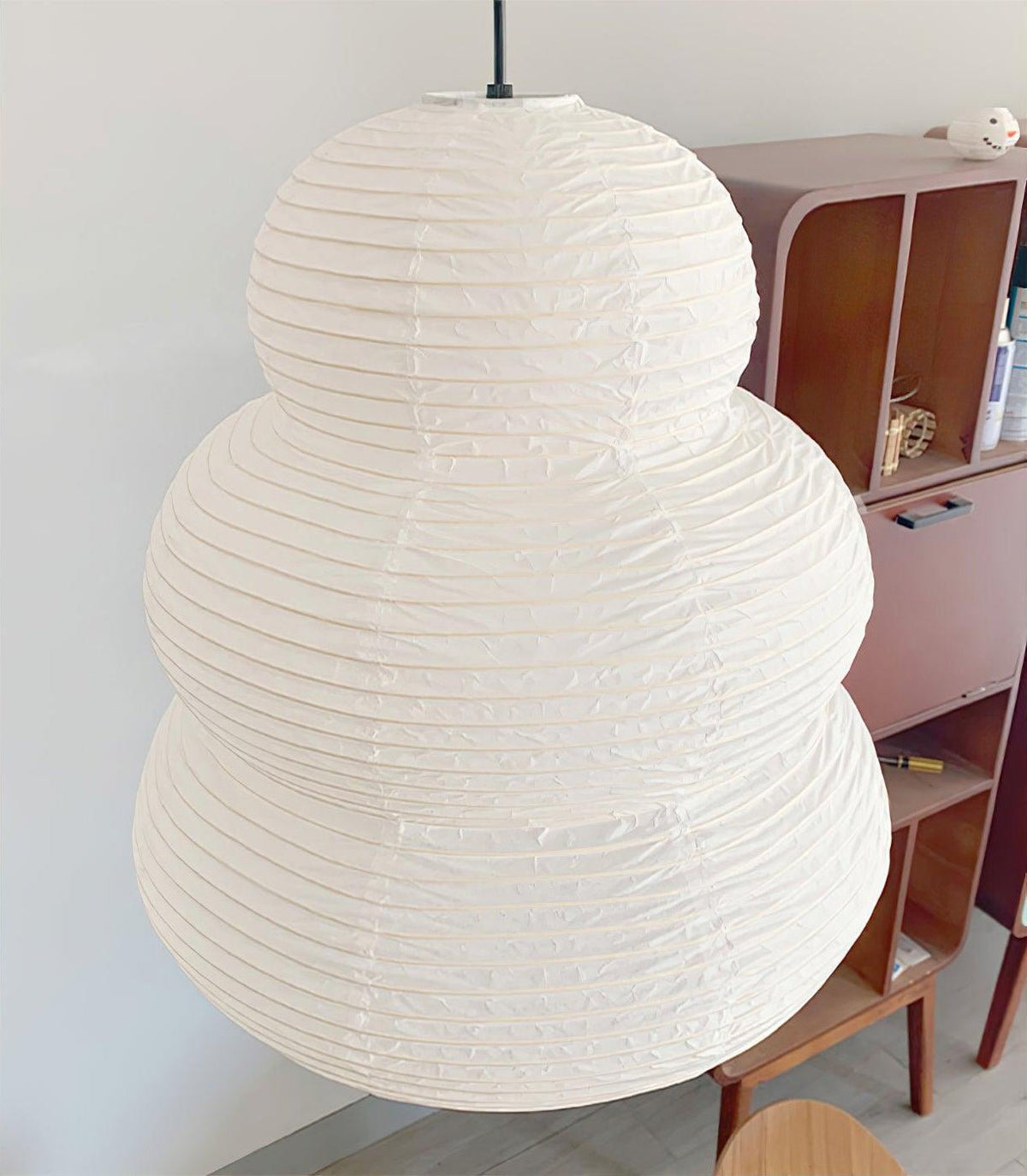 Solara lampa wisząca z papieru washi wielopoziomowa latarnia japońska do salonu