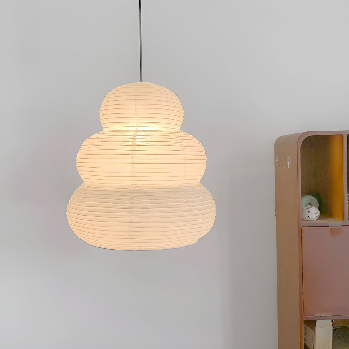 Solara lampa wisząca z papieru washi wielopoziomowa latarnia japońska do salonu
