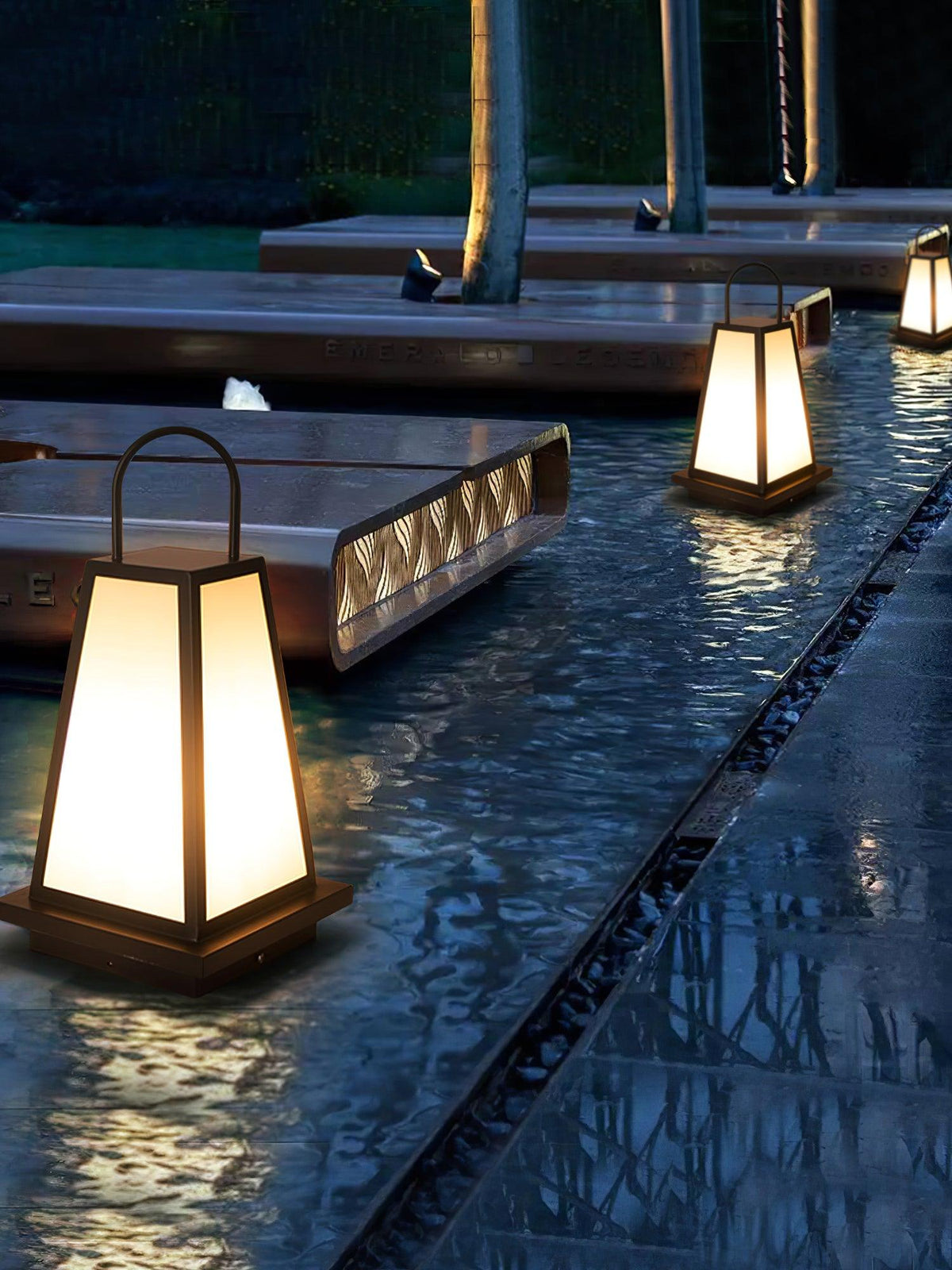 Cilo minimalistyczna zewnętrzna lampa stojąca