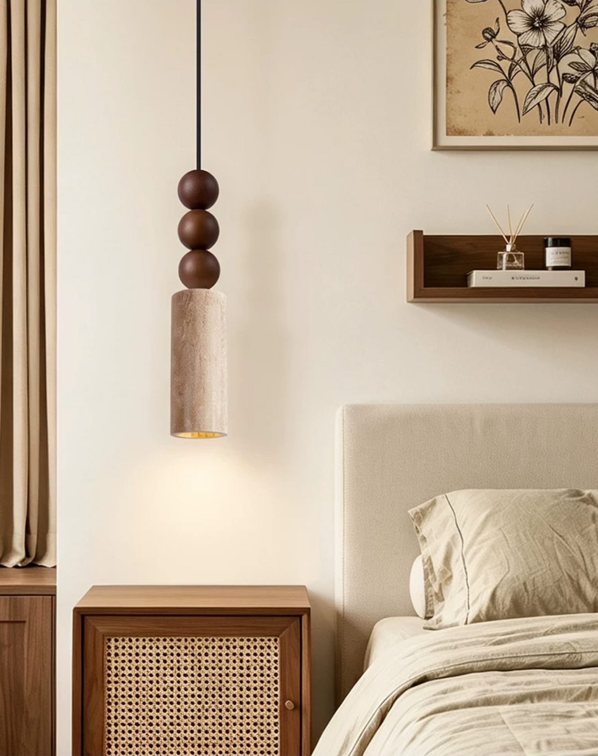 Greshwick Lampa Wisząca Koralikowa