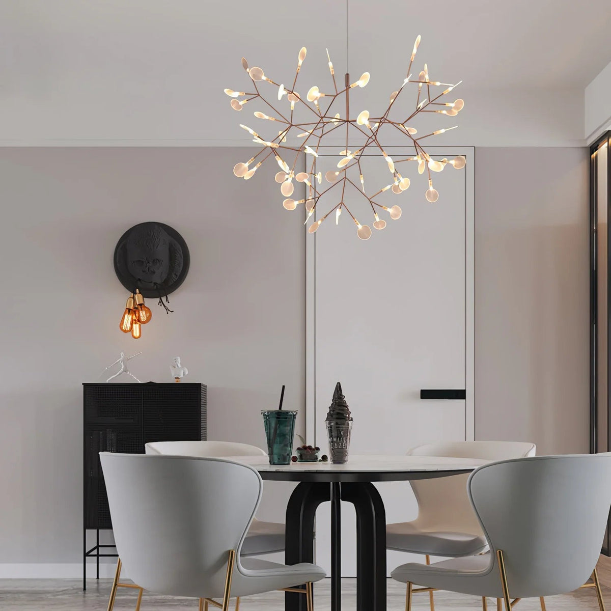 Lior żyrandol w stylu Art Deco Firefly Unikalny. Salon / Sypialnia