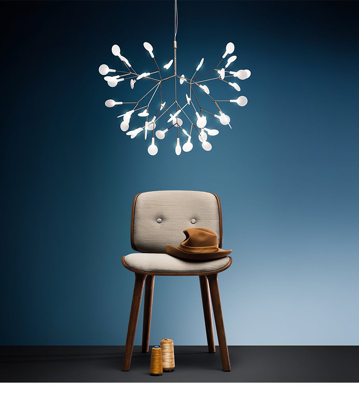 Auroreon żyrandol Rose Gold Firefly LED Branch