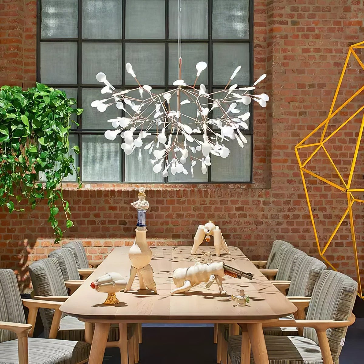Auroreon żyrandol Rose Gold Firefly LED Branch