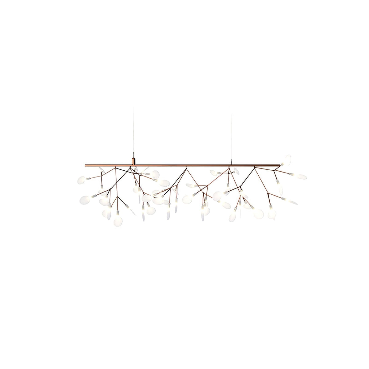 Auroreon żyrandol Rose Gold Firefly LED Branch