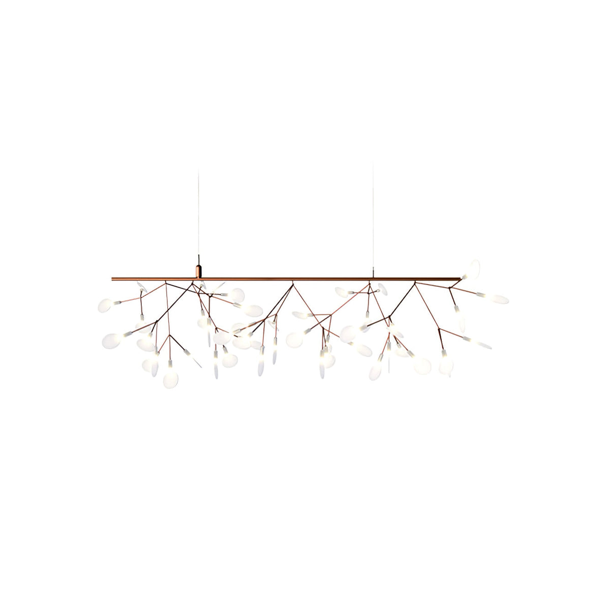 Auroreon żyrandol Rose Gold Firefly LED Branch