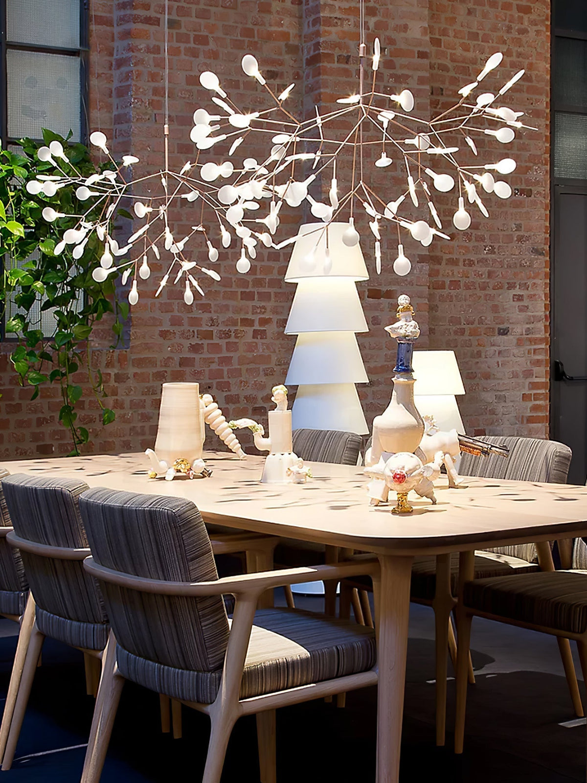 Auroreon żyrandol Rose Gold Firefly LED Branch