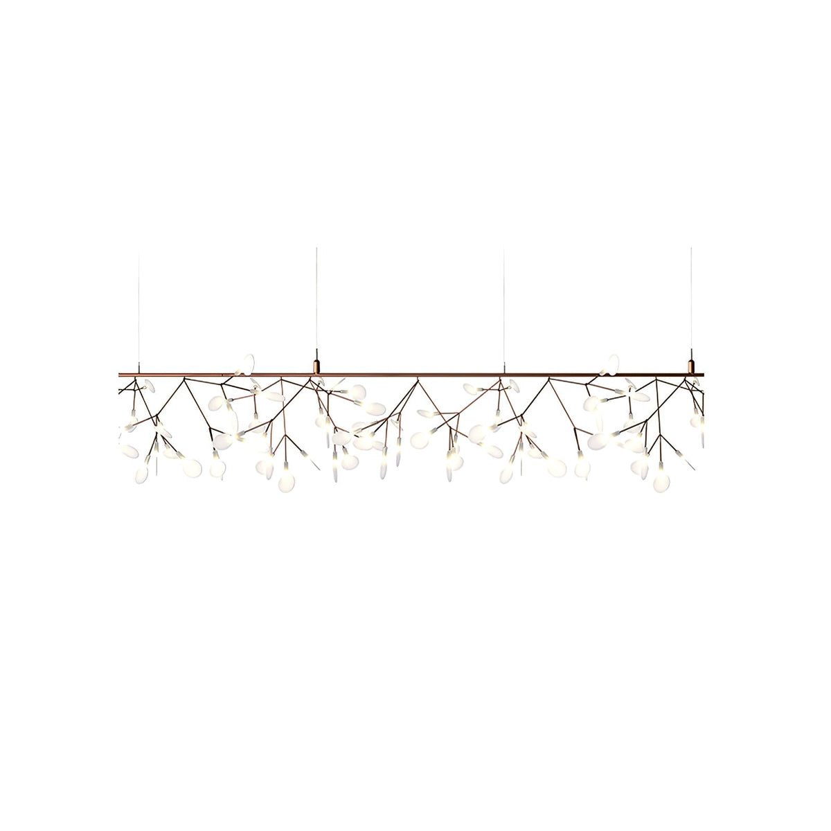 Auroreon żyrandol Rose Gold Firefly LED Branch