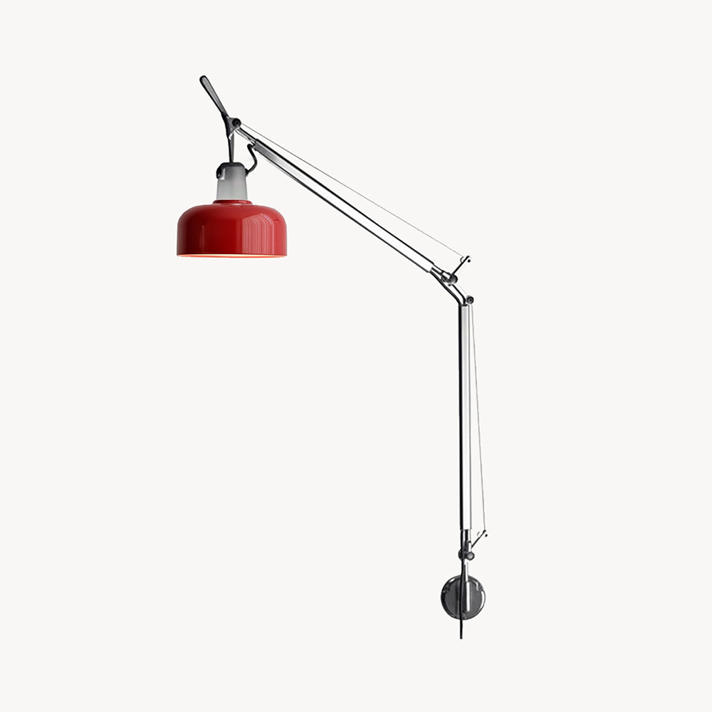 Flamingo kinkiet aluminiowy z ramieniem obrotowym minimalistyczny do czytania w sypialni | Cielum