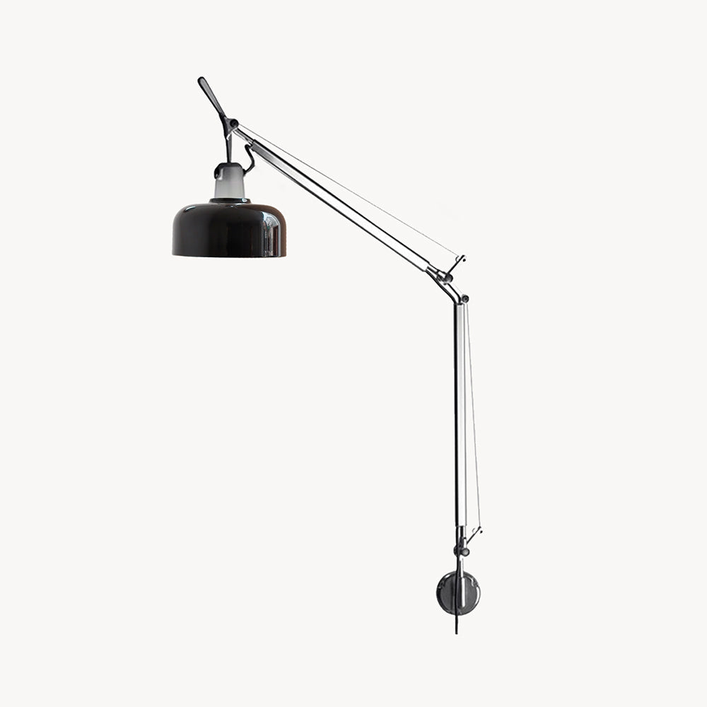 Flamingo kinkiet aluminiowy z ramieniem obrotowym minimalistyczny do czytania w sypialni | Cielum