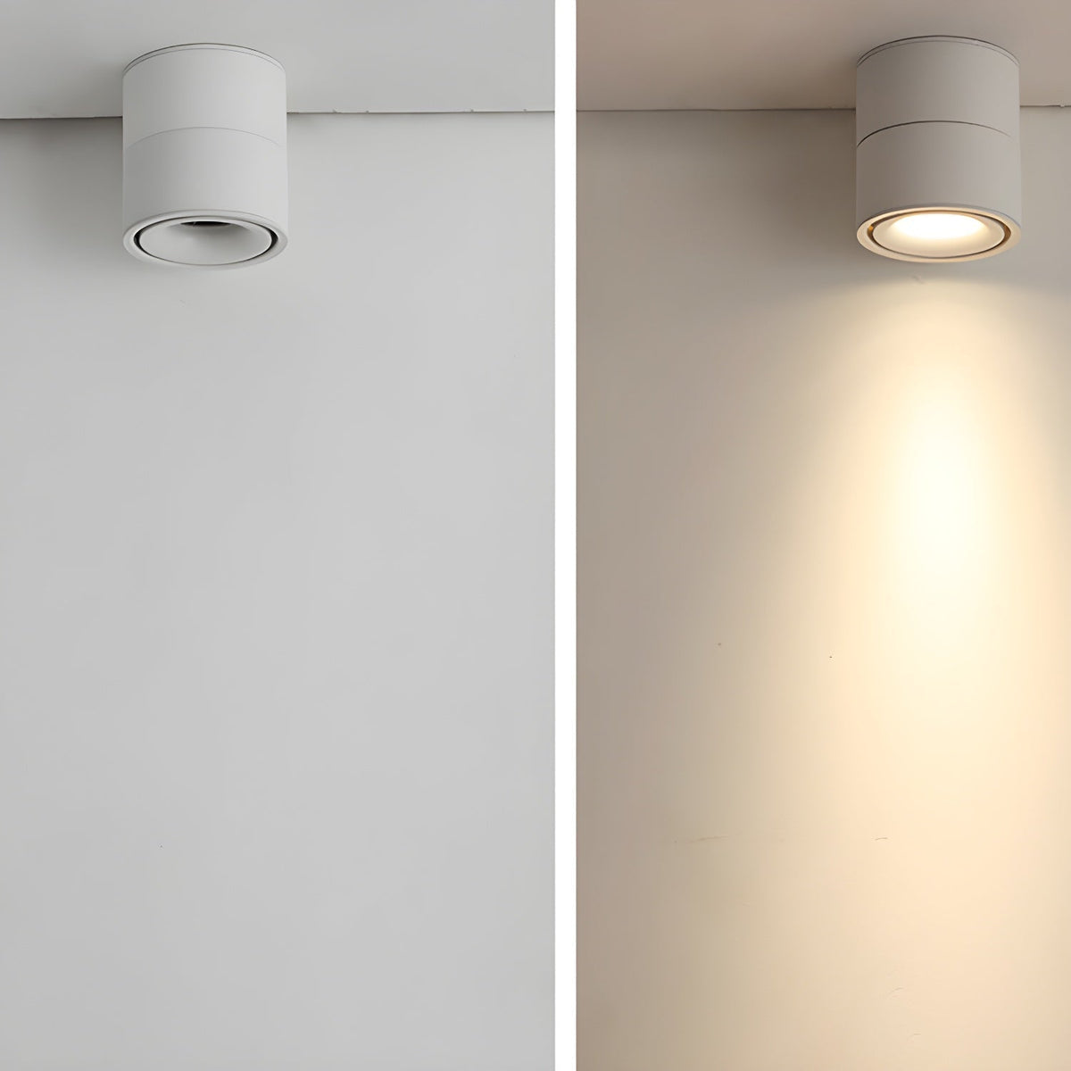 Thyn okrągła lampa sufitowa montowana bezpośrednio reflektor