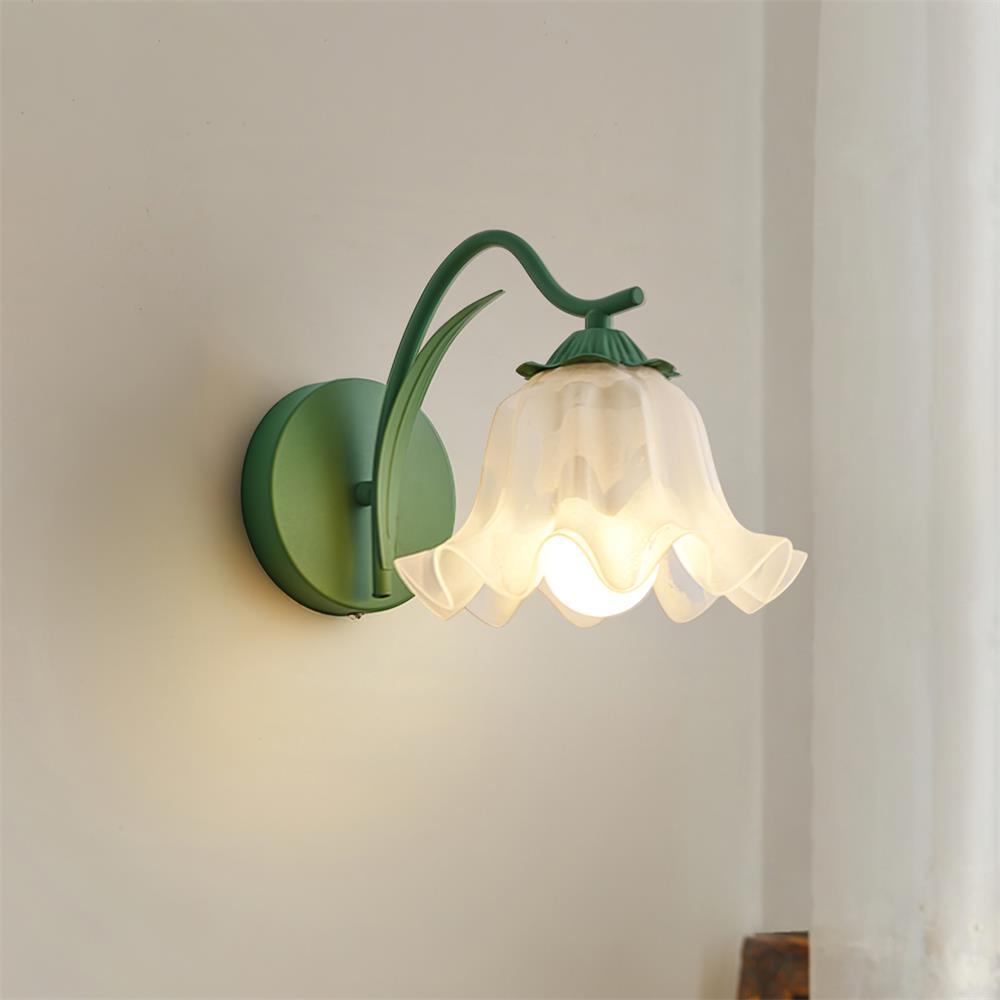 Kinkiet Botanical Whimsy Lily ze sztyftu zielonego