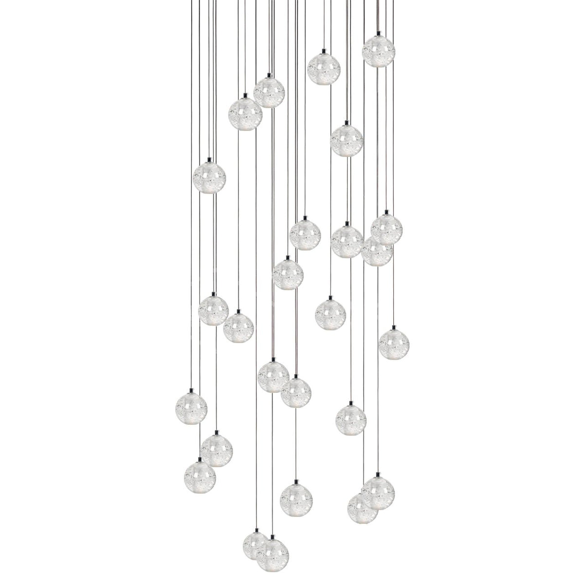 Kryształowy żyrandol wiszący Bubble Cluster