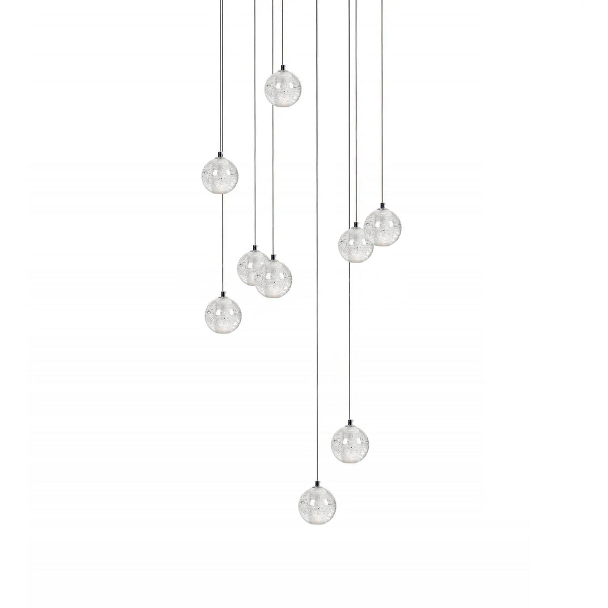 Kryształowy żyrandol wiszący Bubble Cluster
