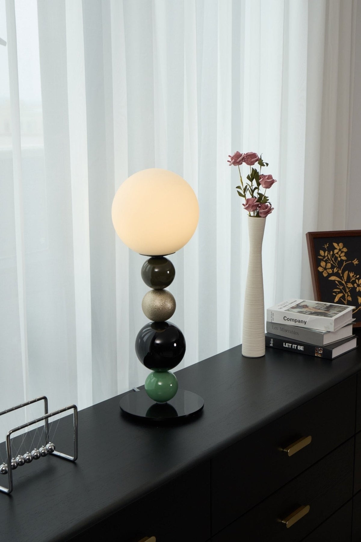 Orbital Balls lampa stołowa ze szkła