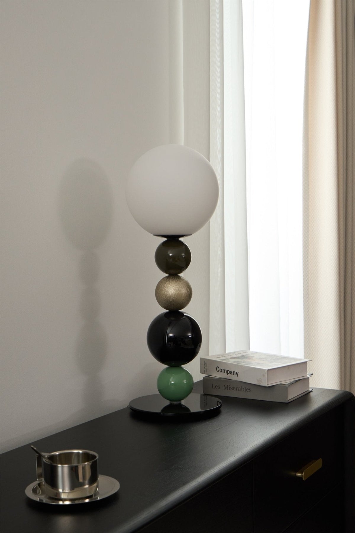Orbital Balls lampa stołowa ze szkła