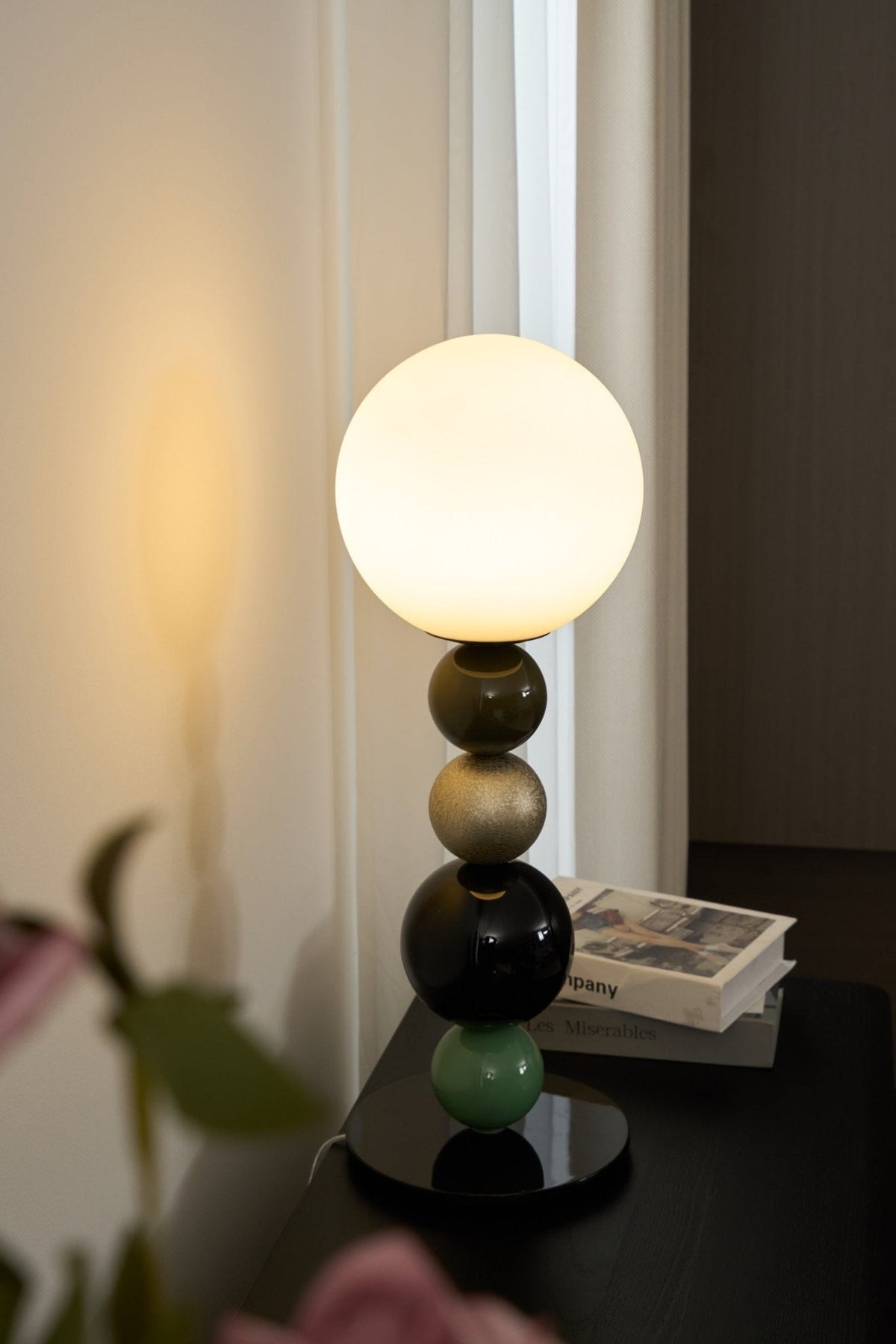 Orbital Balls lampa stołowa ze szkła