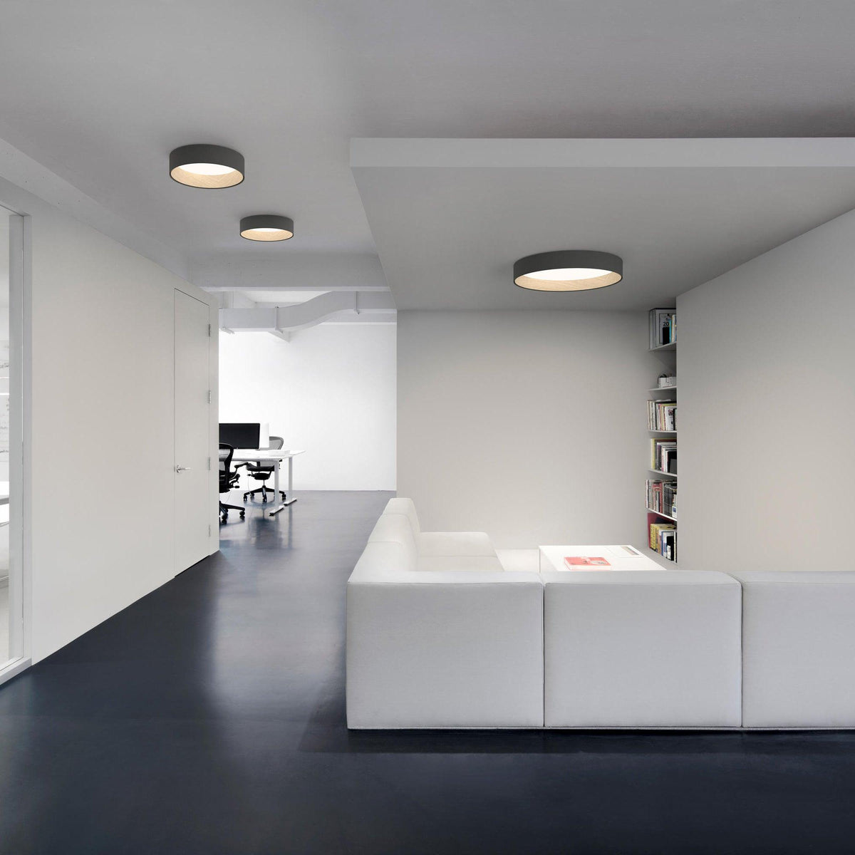 Cirarena nowoczesna minimalistyczna okrągła lampa sufitowa