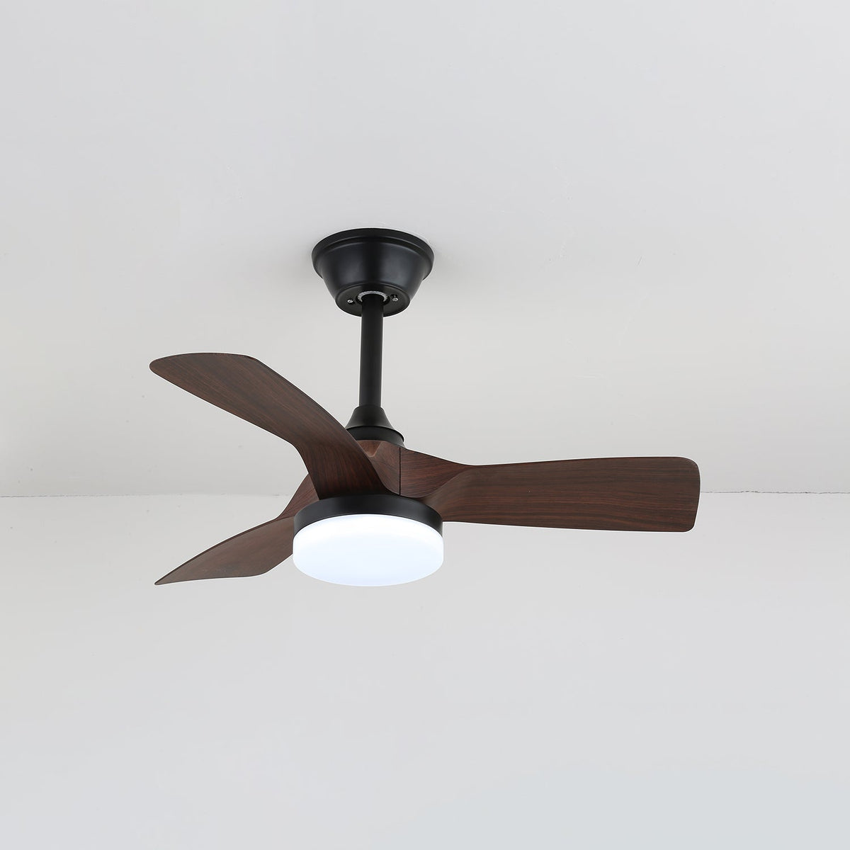 Orlen minimalistyczna lampa sufitowa z wentylatorem drewniana