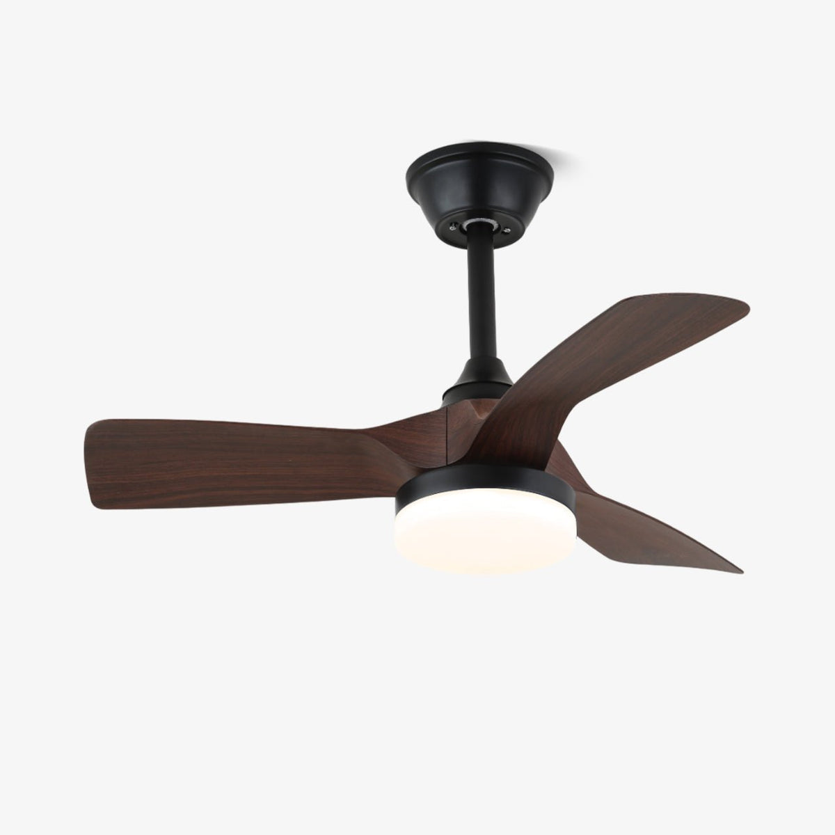 Orlen minimalistyczna lampa sufitowa z wentylatorem drewniana