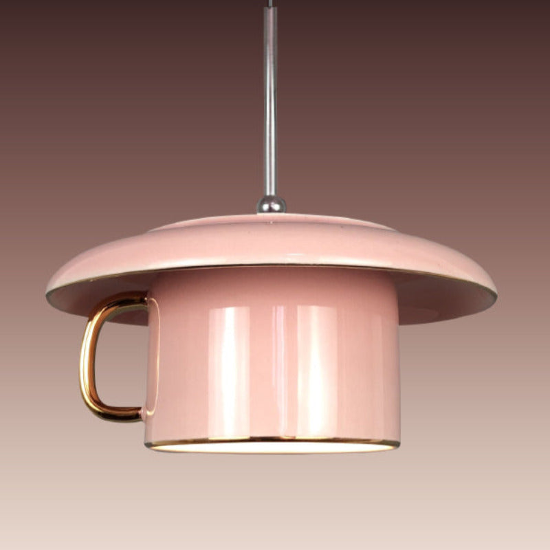 Valentina Urban Cup ceramika LED lampa wisząca Salon