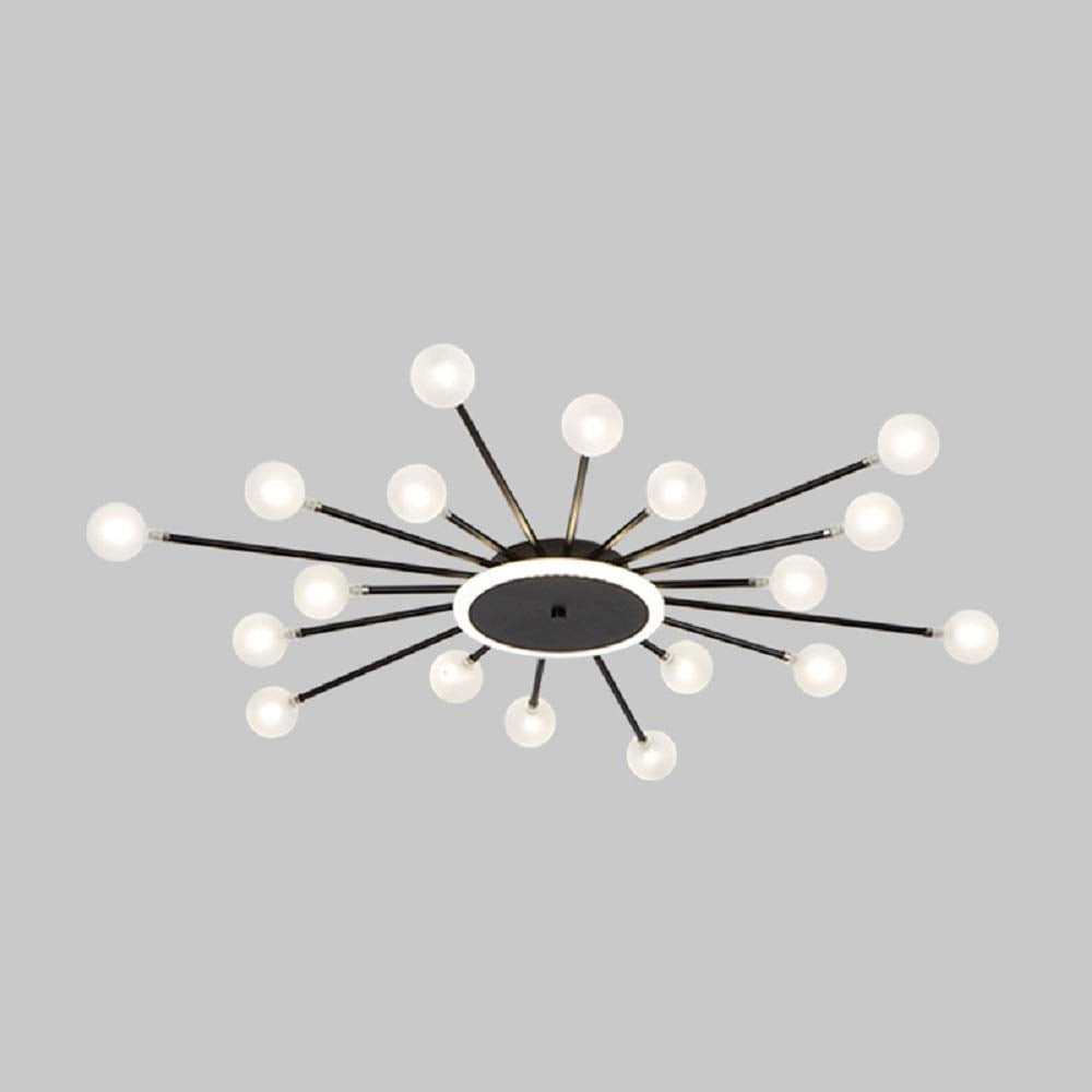 Arisha nordycka lampa sufitowa montowana bezpośrednio LED złoto/czarny metal salon
