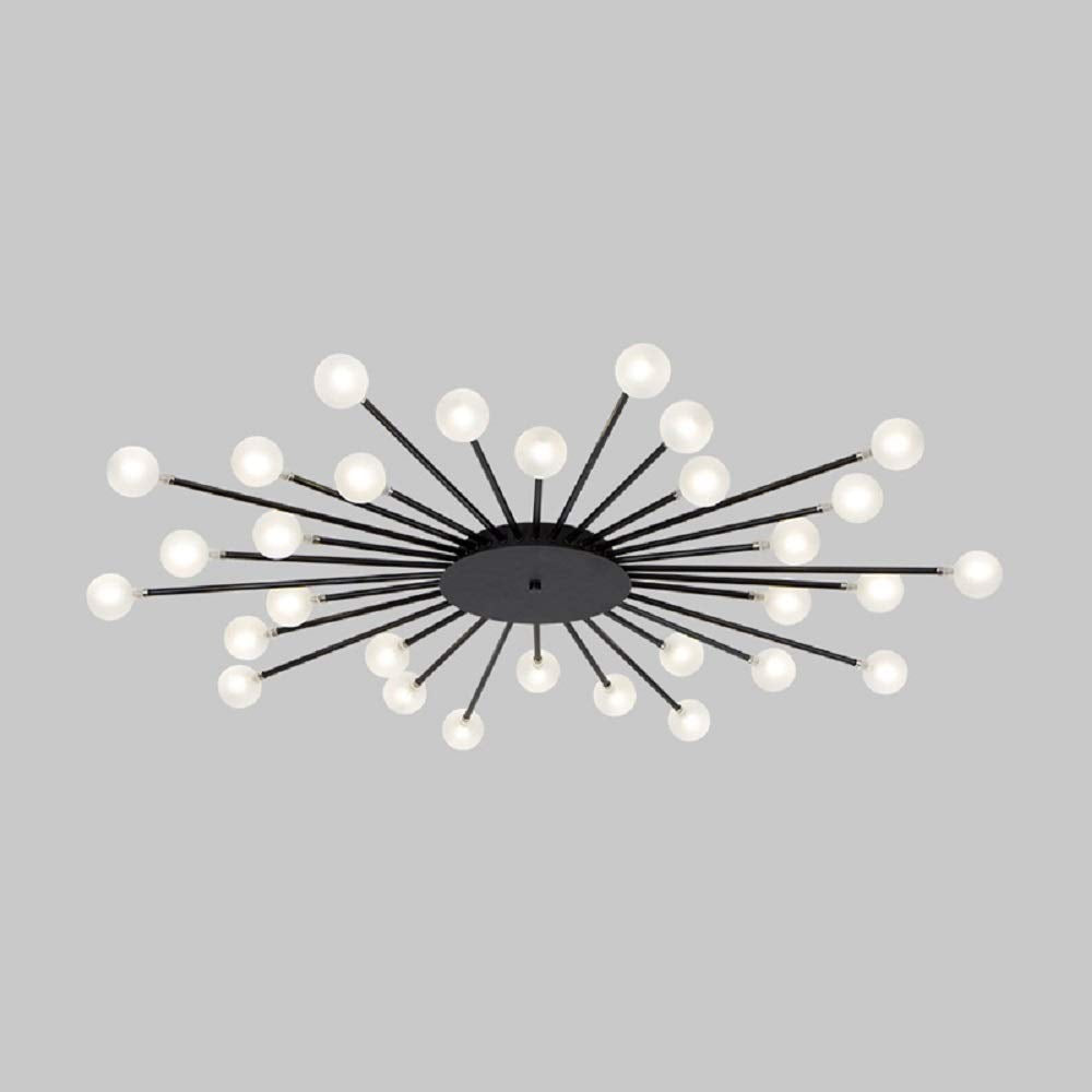 Arisha nordycka lampa sufitowa montowana bezpośrednio LED złoto/czarny metal salon