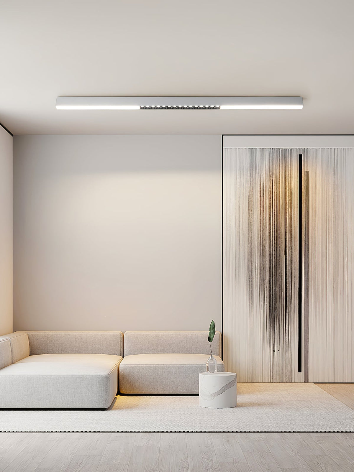 Line nowoczesna lampa sufitowa wisząca z aluminium