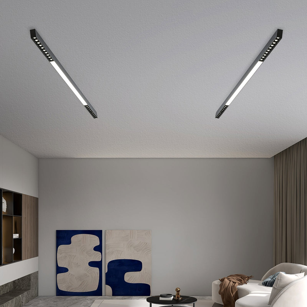 Line nowoczesna lampa sufitowa wisząca z aluminium