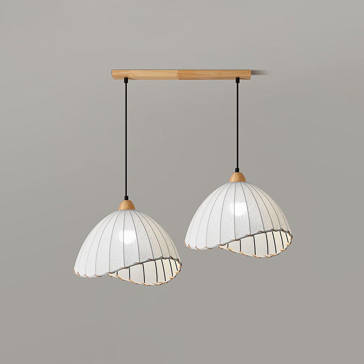 Shell minimalistyczna lampa wisząca ze szkła