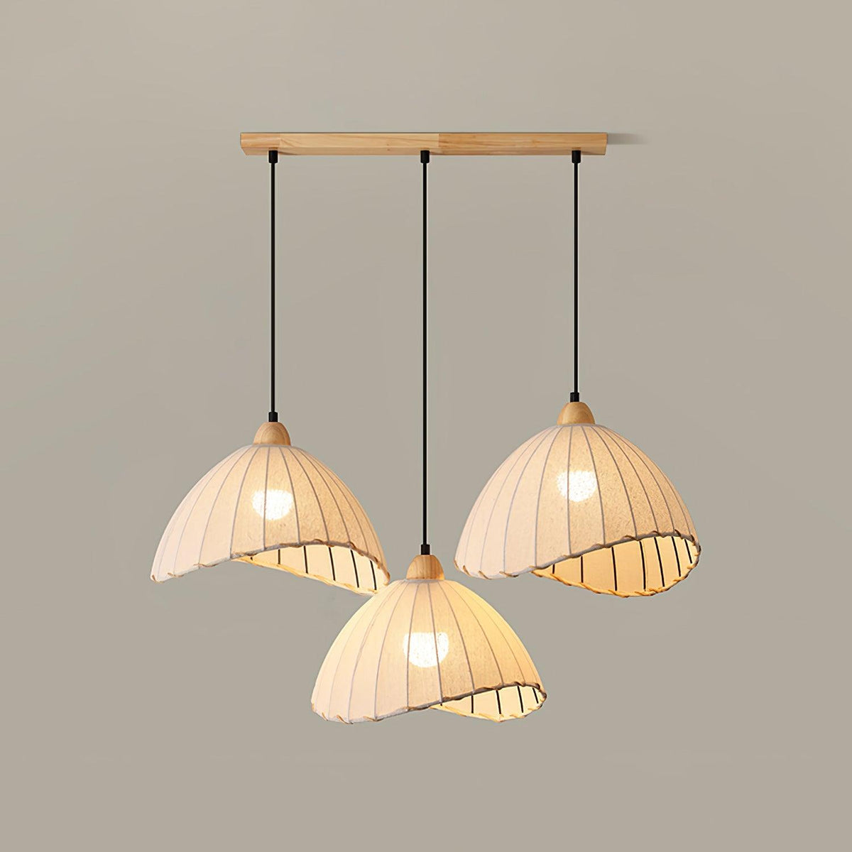Shell minimalistyczna lampa wisząca ze szkła